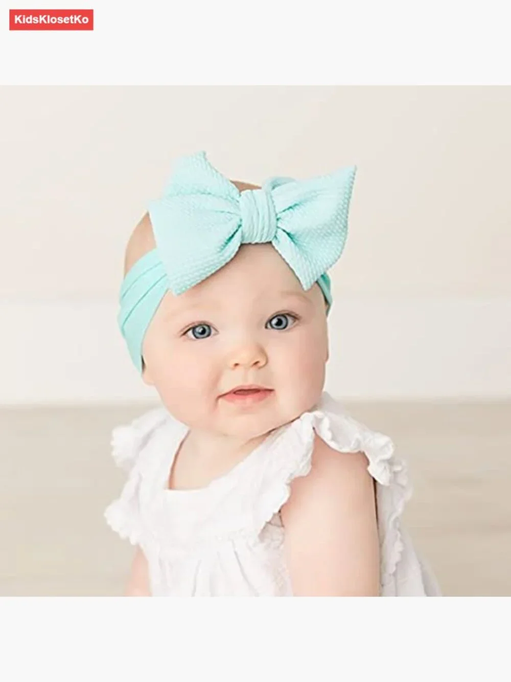 12 Pack Large Bow Stretchy Nylon Headbands for Girls